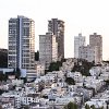 Knob Hill Appartments - 8305  San Francisco Knob Hill from Coit Tower  - Aspect Ratio 1:1